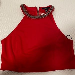 Red brand new forever 21 medium crop top